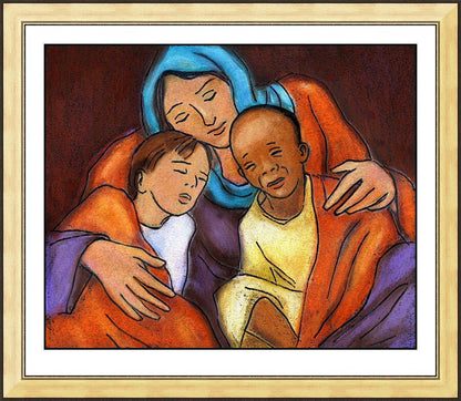 Wall Frame Gold - Mother of Mercy by J. Lonneman