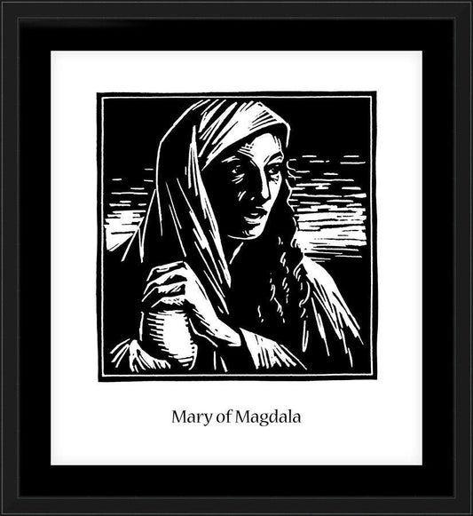 Wall Frame Black, Matted - St. Mary Magdalene by J. Lonneman