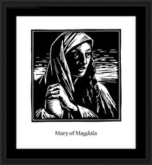 Wall Frame Black - St. Mary Magdalene by J. Lonneman