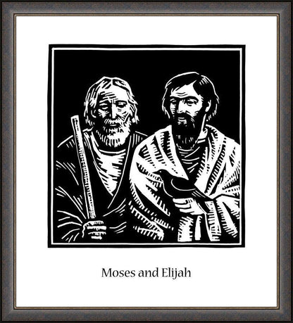 Wall Frame Espresso - Moses and Elijah by Julie Lonneman - Trinity Stores