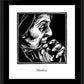 Wall Frame Black, Matted - St. Monica by Julie Lonneman - Trinity Stores