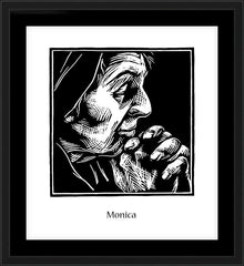 Wall Frame Black - St. Monica by J. Lonneman