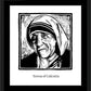 Wall Frame Black, Matted - St. Teresa of Calcutta by Julie Lonneman - Trinity Stores