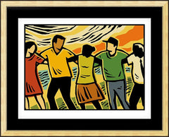 Wall Frame Gold - Movement by J. Lonneman