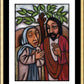Wall Frame Gold, Matted - Lent, 5th Sunday - Martha Pleads With Jesus by J. Lonneman