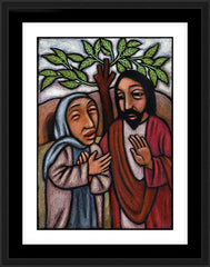 Wall Frame Black - Lent, 5th Sunday - Martha Pleads With Jesus by J. Lonneman