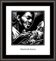 Wall Frame Espresso - St. Martin de Porres by J. Lonneman