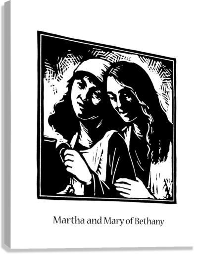 Canvas Print - St. Martha and Mary by J. Lonneman