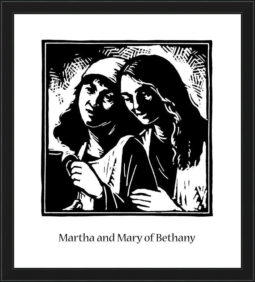 Wall Frame Black - St. Martha and Mary by Julie Lonneman - Trinity Stores