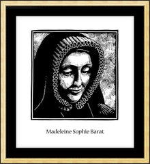 Wall Frame Gold - St. Madeleine Sophie Barat by J. Lonneman