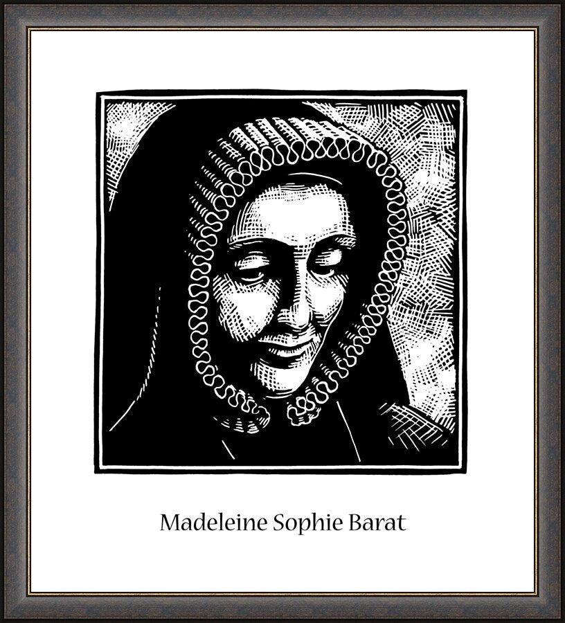Wall Frame Espresso - St. Madeleine Sophie Barat by J. Lonneman