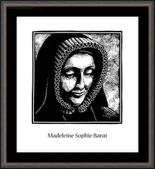Wall Frame Espresso - St. Madeleine Sophie Barat by J. Lonneman