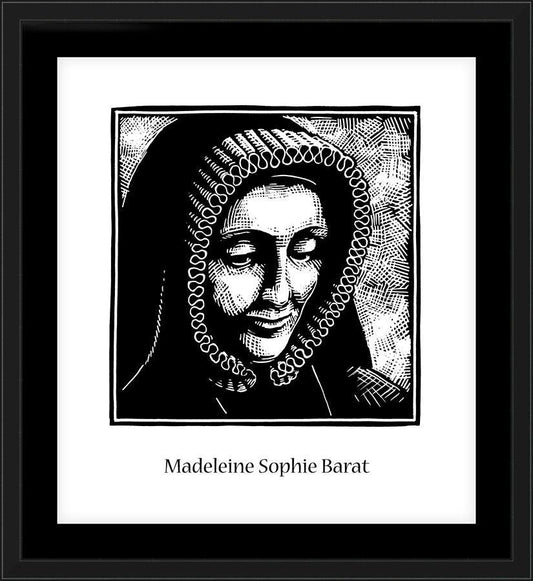 Wall Frame Black, Matted - St. Madeleine Sophie Barat by J. Lonneman