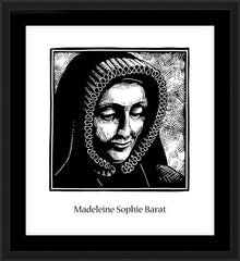 Wall Frame Black - St. Madeleine Sophie Barat by J. Lonneman