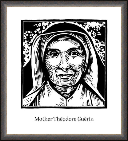 Wall Frame Espresso - St. Mother Théodore Guérin by Julie Lonneman - Trinity Stores