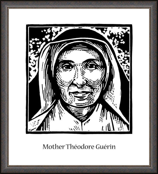 Wall Frame Espresso - St. Mother Théodore Guérin by J. Lonneman