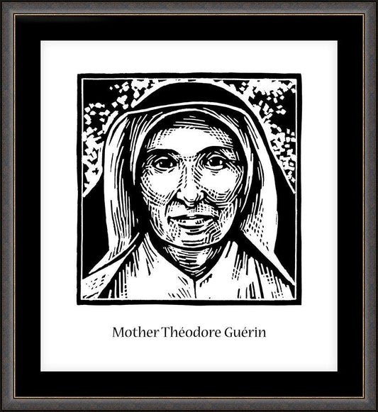 Wall Frame Espresso, Matted - St. Mother Théodore Guérin by J. Lonneman