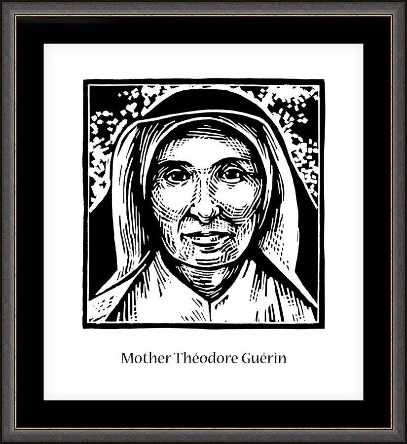 Wall Frame Espresso, Matted - St. Mother Théodore Guérin by Julie Lonneman - Trinity Stores