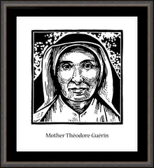Wall Frame Espresso - St. Mother Théodore Guérin by J. Lonneman
