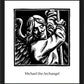 Wall Frame Black - St. Michael Archangel by J. Lonneman