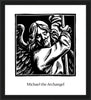 Wall Frame Black - St. Michael Archangel by J. Lonneman