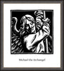 Wall Frame Espresso - St. Michael Archangel by J. Lonneman