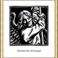 Wall Frame Gold - St. Michael Archangel by J. Lonneman