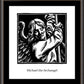 Wall Frame Espresso, Matted - St. Michael Archangel by J. Lonneman