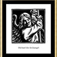 Wall Frame Gold, Matted - St. Michael Archangel by J. Lonneman