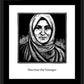 Wall Frame Black, Matted - St. Macrina the Younger by J. Lonneman