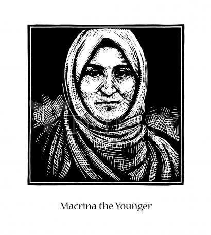 Metal Print - St. Macrina the Younger by J. Lonneman