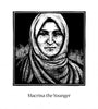 Metal Print - St. Macrina the Younger by Julie Lonneman - Trinity Stores