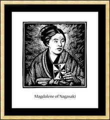 Wall Frame Gold - St. Magdalene of Nagasaki by J. Lonneman