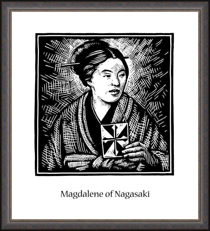 Wall Frame Espresso - St. Magdalene of Nagasaki by Julie Lonneman - Trinity Stores