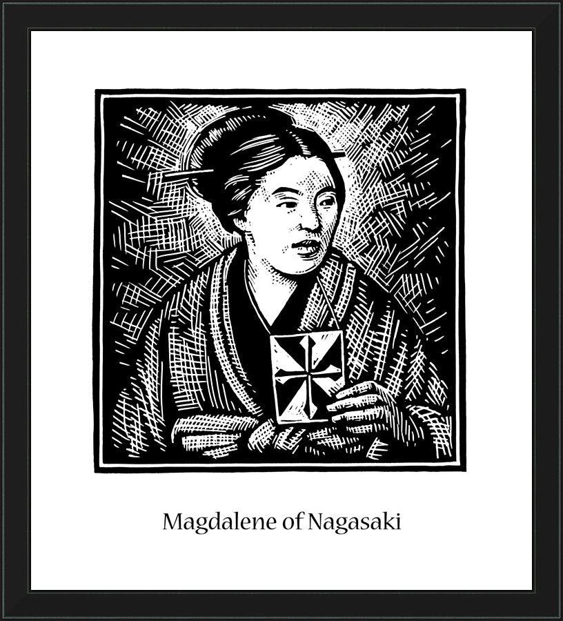 Wall Frame Black - St. Magdalene of Nagasaki by Julie Lonneman - Trinity Stores