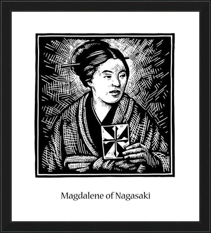 Wall Frame Black - St. Magdalene of Nagasaki by Julie Lonneman - Trinity Stores