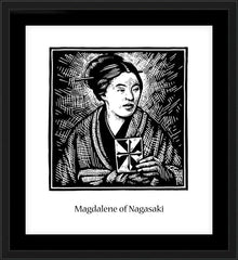 Wall Frame Black - St. Magdalene of Nagasaki by J. Lonneman
