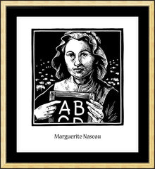 Wall Frame Gold - Marguerite Naseau by J. Lonneman