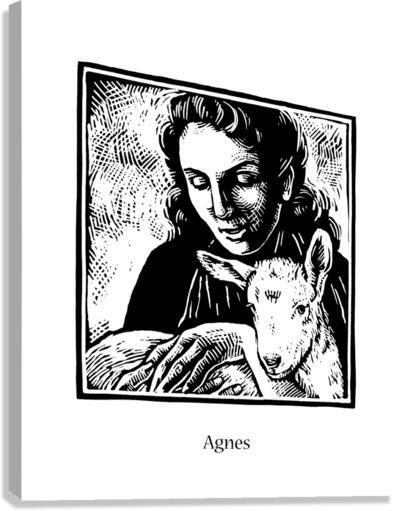 Canvas Print - St. Agnes by J. Lonneman