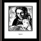 Wall Frame Espresso, Matted - St. Agnes by J. Lonneman