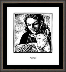 Wall Frame Espresso - St. Agnes by J. Lonneman