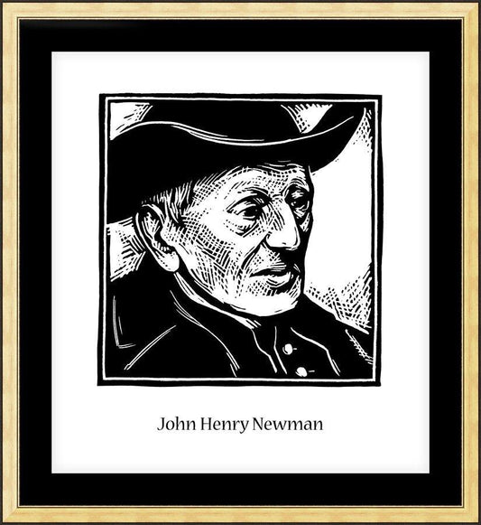 Wall Frame Gold, Matted - St. John Henry Newman by J. Lonneman
