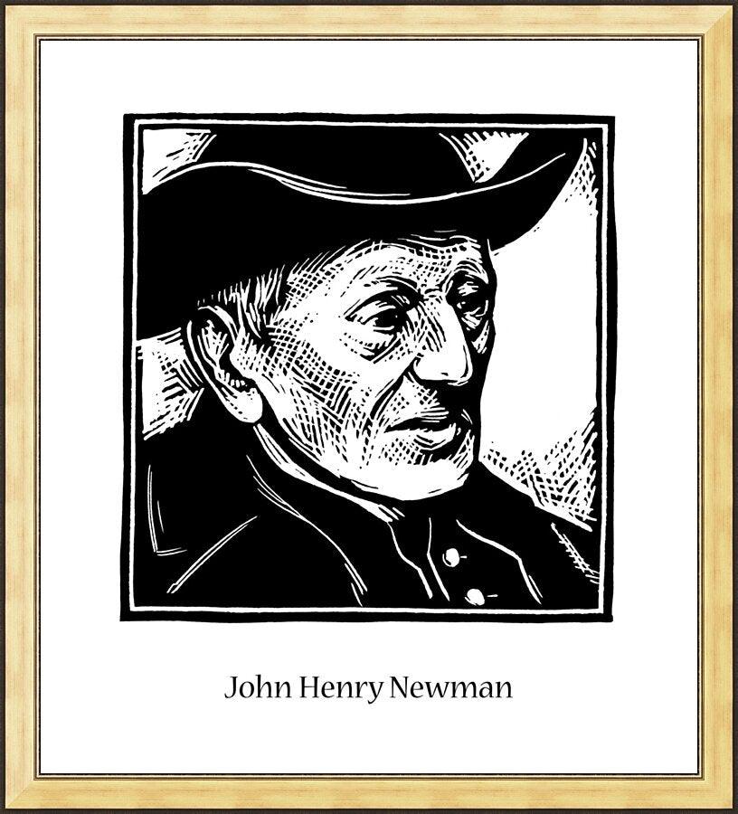 Wall Frame Gold - St. John Henry Newman by Julie Lonneman - Trinity Stores