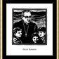 Wall Frame Gold, Matted - St. Oscar Romero by Julie Lonneman - Trinity Stores