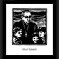 Wall Frame Black, Matted - St. Oscar Romero by Julie Lonneman - Trinity Stores