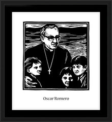Wall Frame Black - St. Oscar Romero by J. Lonneman