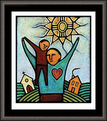 Wall Frame Espresso - Parent and Child by J. Lonneman