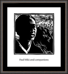 Wall Frame Espresso - St. Paul Miki by J. Lonneman
