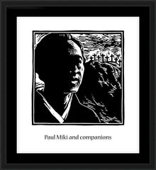 Wall Frame Black - St. Paul Miki by J. Lonneman