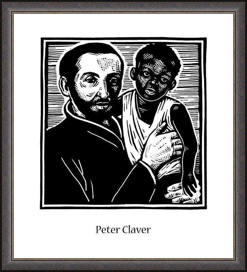 Wall Frame Espresso - St. Peter Claver by Julie Lonneman - Trinity Stores